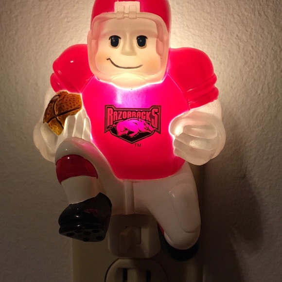 Arkansas Razorback football player night light - Picture 3 of 4